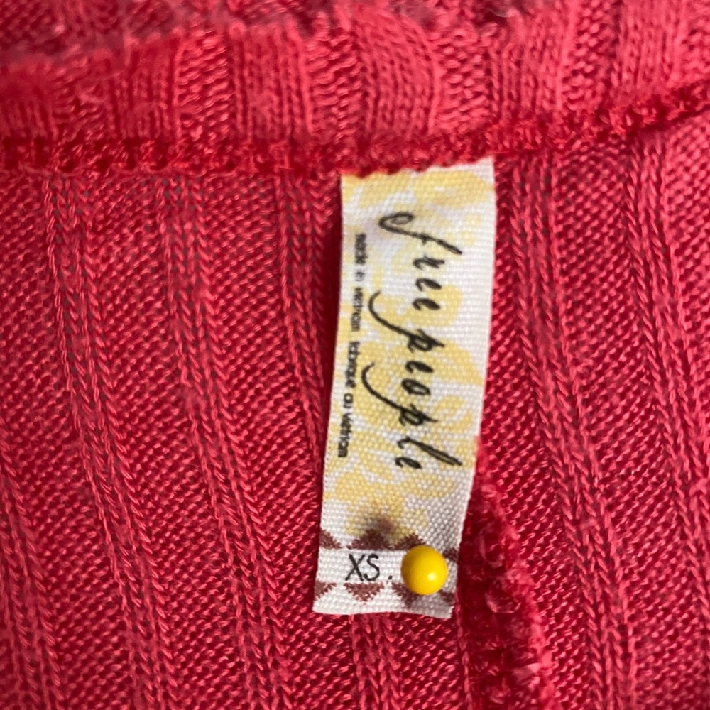 Free people waffle sweater